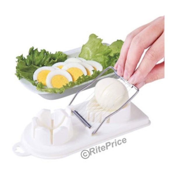 2 In 1 Stainless Steel Boiled Egg Slicer Mushroom Tomato Kitchen Choper (1 Pack) - Picture 4 of 10